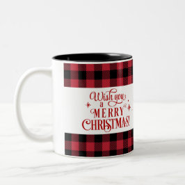 Tasse 2 Couleurs Buffalo Camion Rouge débarqué Noël