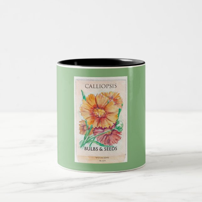 Tasse 2 Couleurs Bulbes et semences de Calliopsis (Centre)