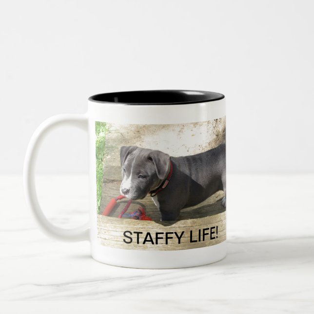Tasse 2 Couleurs Bull-terrier du Staffordshire (Gauche)