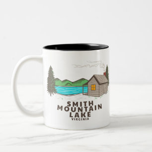 Tasse 2 Couleurs Cabine du lac Smith Mountain