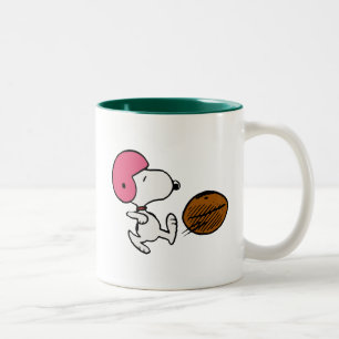 Tasse 2 Couleurs cacahuètes Snoopy Football Kicker