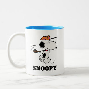 Tasse 2 Couleurs cacahuètes   Snoopy Golf Swing
