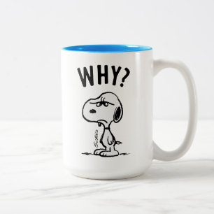 Tasse 2 Couleurs cacahuètes   Snoopy Se Demande Pourquoi ?