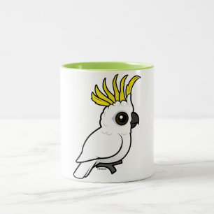 Tasse 2 Couleurs Cacatoès Soufre-crêté de Birdorable