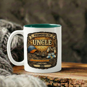 Tasse 2 Couleurs Cadeau d'annonce de grossesse pour oncle