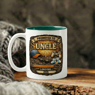 Tasse 2 Couleurs Cadeau d'annonce de grossesse pour oncle