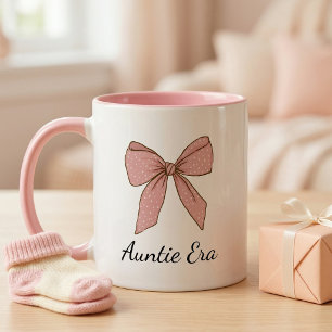 Tasse 2 Couleurs Cadeau d'annonce de grossesse pour tante fière arc