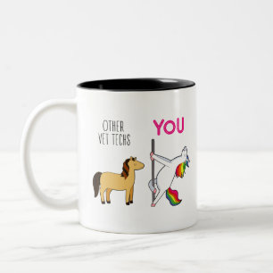 Tasse 2 Couleurs Cadeau d'appréciation technique Vet