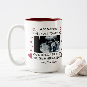Tasse 2 Couleurs Cadeau de bébé pour maman pour être, bébé éc