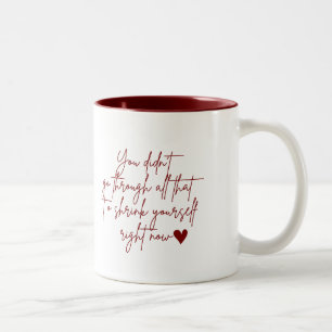 Tasse 2 Couleurs Cadeau de citation motivationnel personnalisé pour