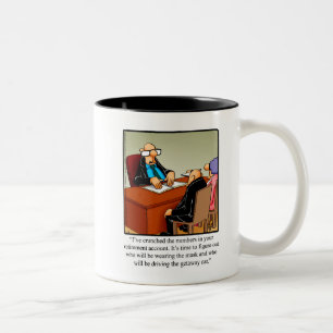 Tasse 2 Couleurs Cadeau de l'Humour de retraite