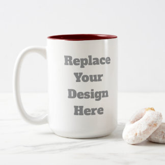 Tasse 2 Couleurs Cadeau de mariage personnalisé – Créez votre propr