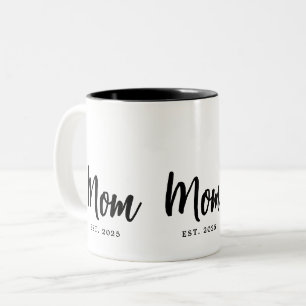 Tasse 2 Couleurs Cadeau de nouvelle mère année d'établissement de m