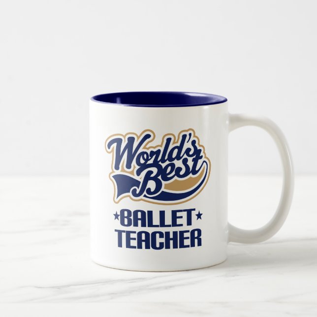 Tasse 2 Couleurs Cadeau de professeur de ballet (Droit)