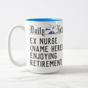 Tasse 2 Couleurs Cadeau de retraite pour une infirmière