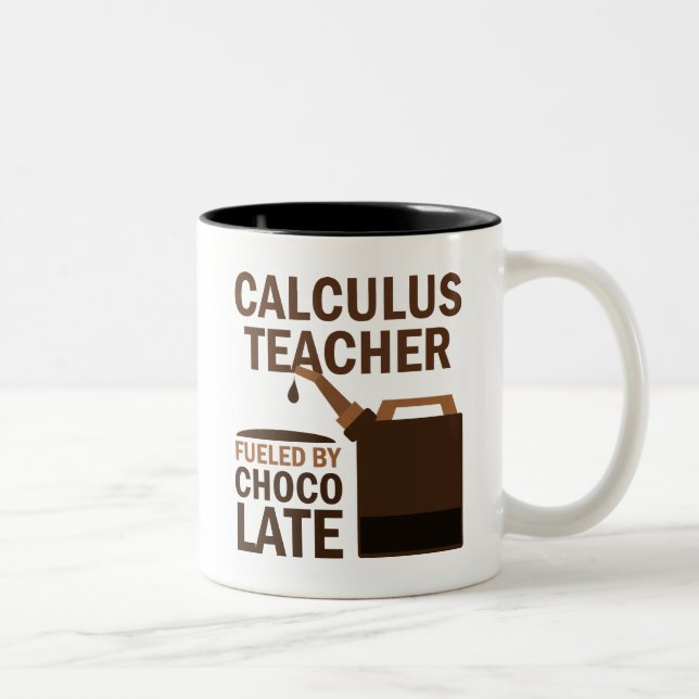 Tasse 2 Couleurs Cadeau (drôle) de professeur de calcul (Droit)