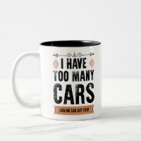 Cadeau drôle pour amateur de Funny Car J'ai trop d