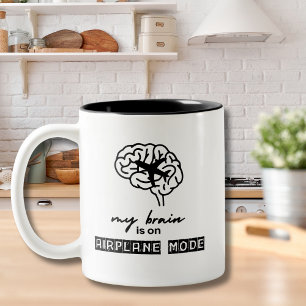 Tasse 2 Couleurs Cadeau drôle pour collègue - Mon cerveau est en mo