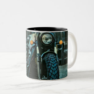 Tasse 2 Couleurs cadeau motocyclette rétro