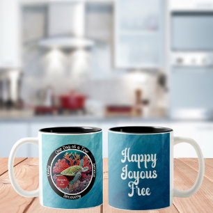 Tasse 2 Couleurs Cadeau personnalisé de récupération de sobriété - 