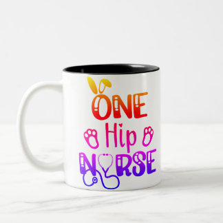 Tasse 2 Couleurs Cadeau personnalisé d'une infirmière de hanche