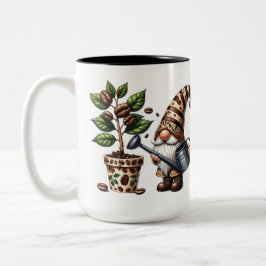 Tasse 2 Couleurs Cadeau personnalisé Plante d'arrosage Gnome de caf