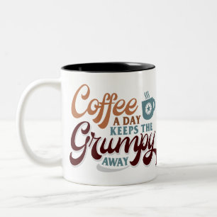 Tasse 2 Couleurs Cadeau pour amateur de café : un café par jour