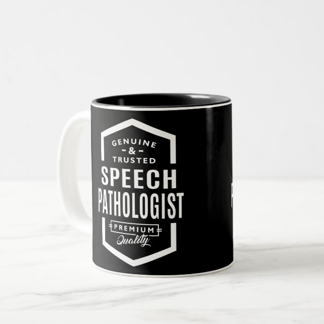 Tasse 2 Couleurs Cadeau pour orthophoniste (Devant gauche)