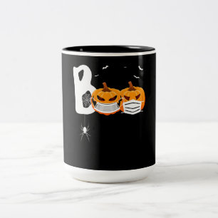 Tasse 2 Couleurs Cadeau Spider Citrouilles d'Halloween portant le