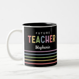 Tasse 2 Couleurs Cadeaux colorés de futurs enseignants personnalisé