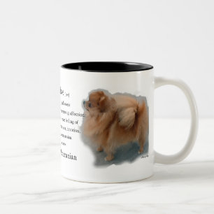 Tasse 2 Couleurs Cadeaux d'amants de Pomeranian