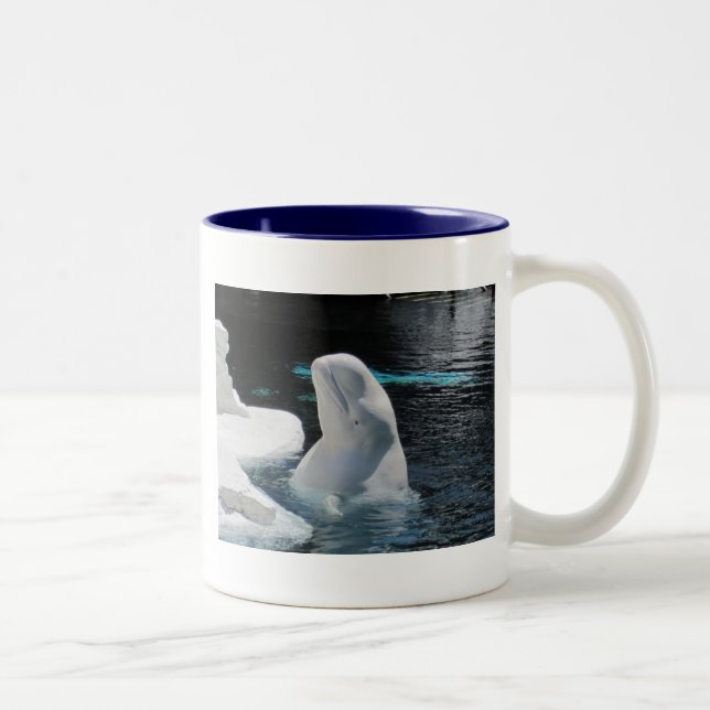 Tasse 2 Couleurs Cadeaux de baleines de Beluga (Droit)