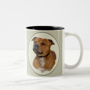 Tasse 2 Couleurs Cadeaux de bull-terrier du Staffordshire