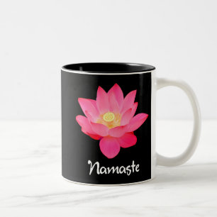 Tasse 2 Couleurs Cadeaux de conception de fleur de Namaste Lotus