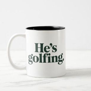 Tasse 2 Couleurs Cadeaux de golf Il fait du golf Cadeaux drôles pou