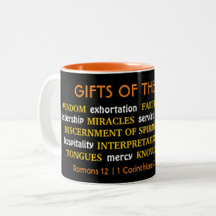 Tasse 2 Couleurs CADEAUX DE L'ESPRIT  Inspirant  chrétien