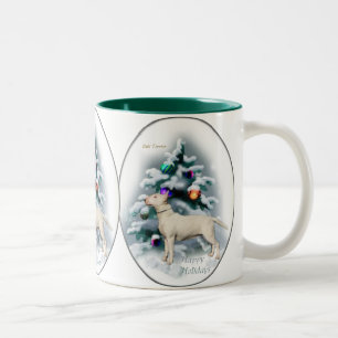 Tasse 2 Couleurs Cadeaux de Noël Bull Terrier