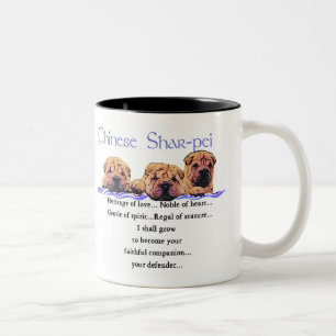 Tasse 2 Couleurs Cadeaux de Shar-pei de Chinois