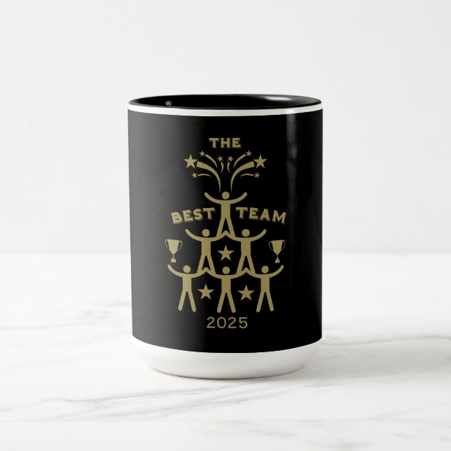 Tasse 2 Couleurs Cadeaux d'équipe de travail d'entreprise (Centre)