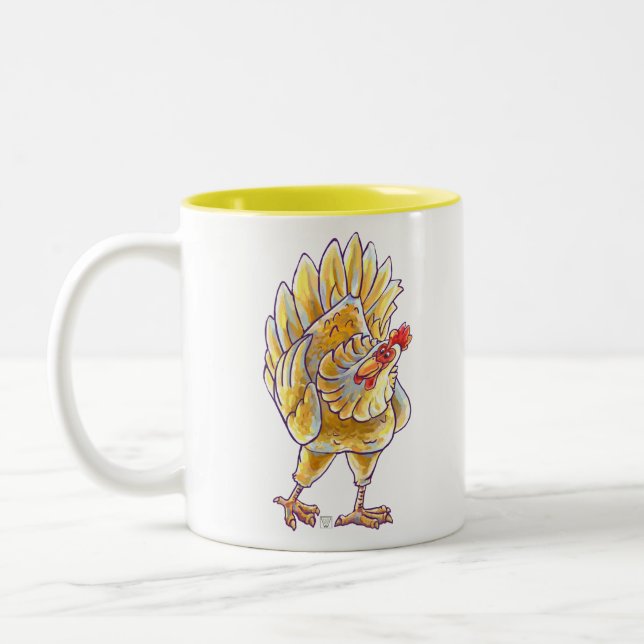 Tasse 2 Couleurs Cadeaux et accessoires de poulet (Gauche)