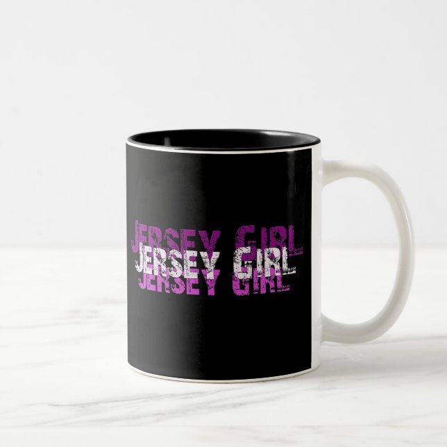 Tasse 2 Couleurs Cadeaux et salutations de FILLE du JERSEY (Droit)
