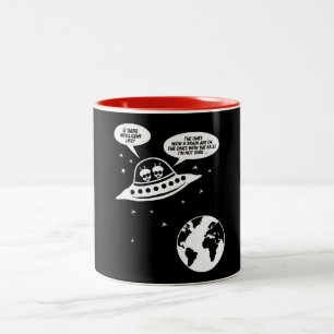 Tasse 2 Couleurs Cadeaux féministes drôles, énonciations ringard