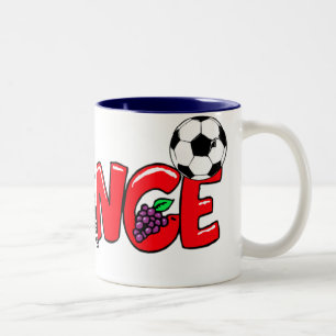 Tasse 2 Couleurs Cadeaux français de passionés du football de