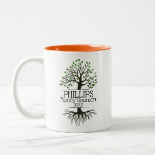 Tasse 2 Couleurs Café à deux tonalités de la réunion de la fami