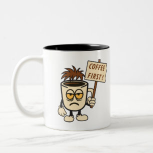 Tasse 2 Couleurs Café d'abord !