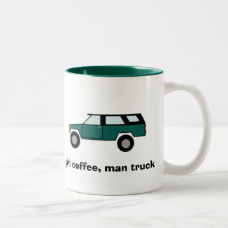 Tasse 2 Couleurs café de fille, camion d'homme