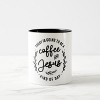 Café et Jésus, sorte de citation chrétienne du jou