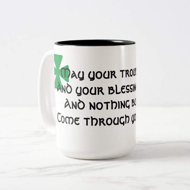 Tasse 2 Couleurs Café irlandais (Devant gauche)
