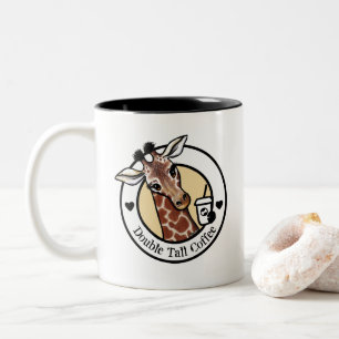 Tasse 2 Couleurs Café KiniArt Giraffe