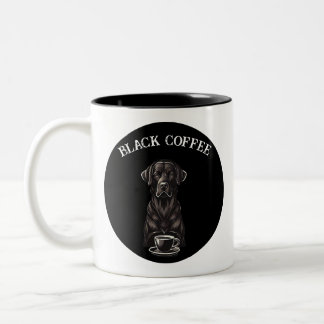 Tasse 2 Couleurs Café noir avaler la tristesse chien